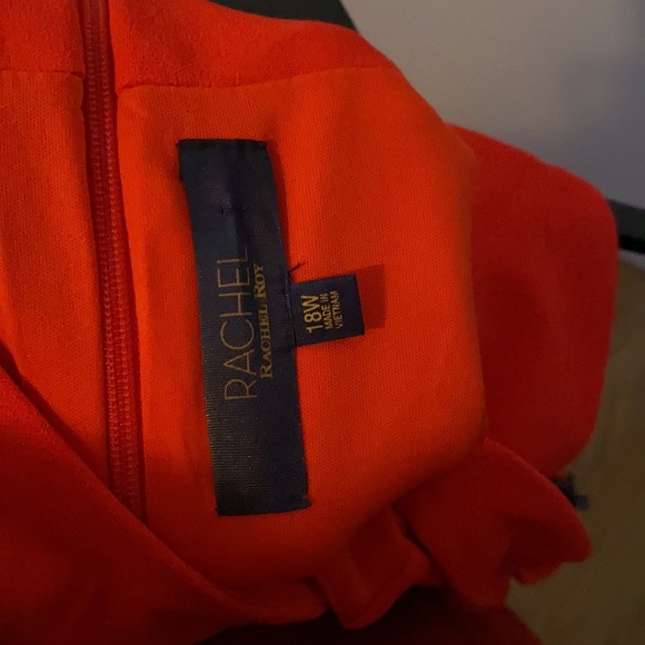 NWT Rachel Roy red/coralline crop jumpsuit sz18w - Picture 4 of 6